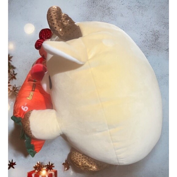Snackles Rudi Reindeer Plush 14” Christmas Sparkly Stuffie w/ Reese’s Trees NEW - Picture 2 of 4